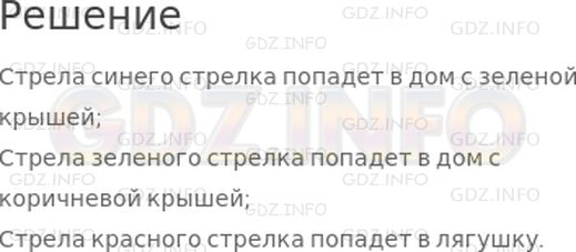 Решение 1: Страница 7 №2, Часть 1 — ГДЗ по Математике 2 класс: Дорофеев Г.В. | Три брата−царевича выпустили стрелы. Догадайся, куда попадет каждая стрела. (Если трудно, воспользуйся линейкой.)