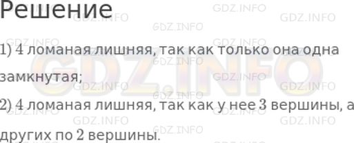 Решение 1: Страница 37 №7, Часть 2 — ГДЗ по Математике 2 класс: Дорофеев Г.В. | Найди лишнюю ломаную. Попробуй найти два варианта.