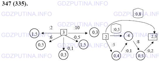 Решение 1: Номер №347 — ГДЗ по Математике 6 класс: Виленкин Н.Я. | Найдите пропущенные числа:
