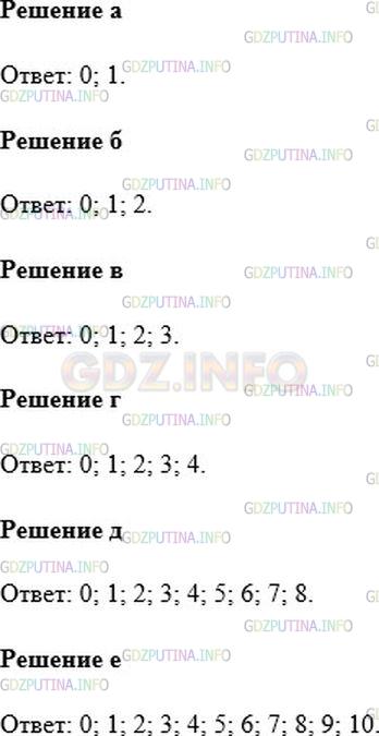 Решение 1: Номер №980 — ГДЗ по Математике 6 класс: Никольский С.М. | Какие остатки могут получиться при делении натуральных чисел на:<br />а) 2;<br />б) 3;<br />в) 4;<br />г) 5;<br />д) 9;<br />е) 11?