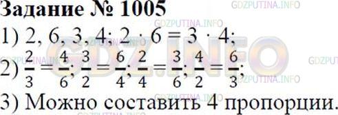 Решение 1: Номер №1005 — ГДЗ по Математике 6 класс: Зубарева, Мордкович | 