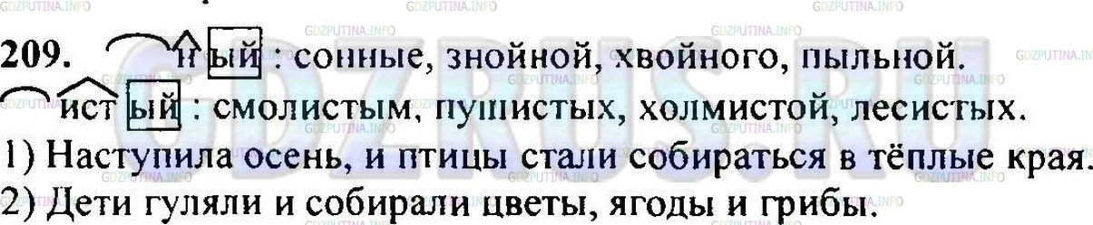 Решение 1: Упражнение №208 — ГДЗ по Русскому языку 6 класс: Разумовская М.М. |