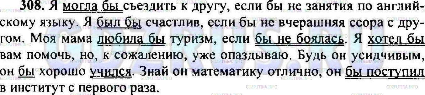 Решение 1: Упражнение №310 — ГДЗ по Русскому языку 6 класс: Разумовская М.М. | 