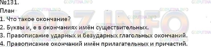 Решение 1: Упражнение №131 — ГДЗ по Русскому языку 7 класс: Разумовская М.М. | 