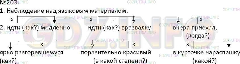 Решение 1: Упражнение №203 — ГДЗ по Русскому языку 7 класс: Разумовская М.М. | 