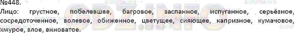 Решение 1: Упражнение №448 — ГДЗ по Русскому языку 7 класс: Разумовская М.М. | 