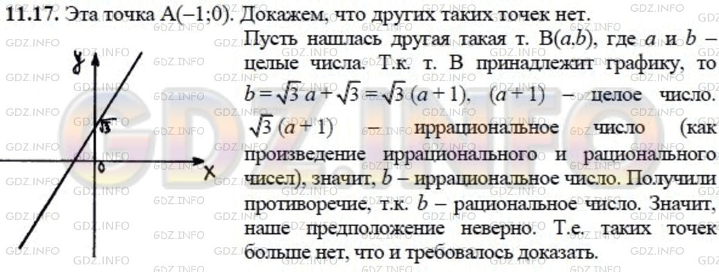 Решение 1: Задание №11.17 — ГДЗ по Алгебре 8 класс: Мордкович А.Г. | 