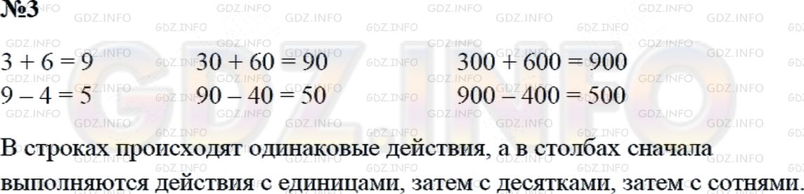 Решение 2: Страница 65 №3, Часть 2 — ГДЗ по Математике 3 класс: Дорофеев Г.В. | Объясни, чем похожи и чем различаются выражения каждой строки. Вычисли их значен