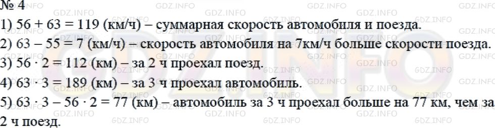 Решение 2: Страница 103 №4, Часть 2 — ГДЗ по Математике 4 класс: Дорофеев Г.В. | Рассмотри таблицу и объясни, что означает каждое выражение, записанное под ней.<