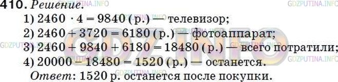Решение 2: Номер №398 — ГДЗ по Математике 5 класс: Мерзляк А.Г. | Школе выделили 20 000р. на покупку телевизора, аудиомагнитолы и фотоаппарата. Ау