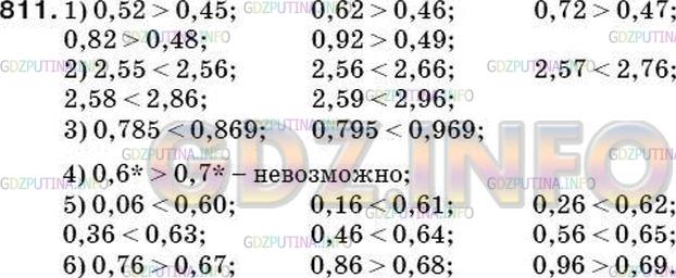 Решение 2: Номер №837 — ГДЗ по Математике 5 класс: Мерзляк А.Г. | Какие цифры можно поставить вместо звездочек, чтобы образовалось верное неравенс