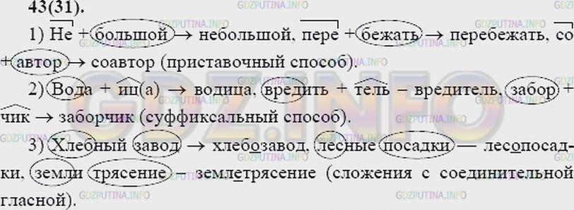 Решение 2: Упражнение №44 — ГДЗ по Русскому языку 7 класс: Разумовская М.М. | 