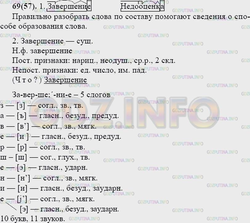 Решение 2: Упражнение №70 — ГДЗ по Русскому языку 7 класс: Разумовская М.М. | 