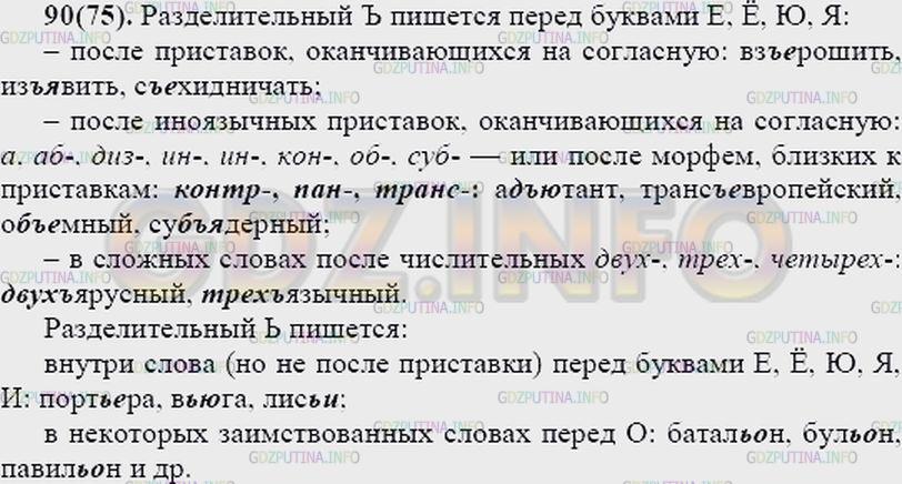 Решение 2: Упражнение №91 — ГДЗ по Русскому языку 7 класс: Разумовская М.М. |