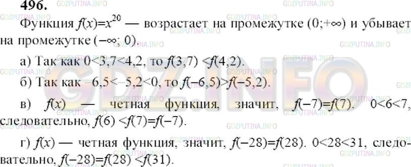 Решение 2: Номер задания №138 — ГДЗ по Алгебре 9 класс: Макарычев Ю.Н. | Функция задана формулой f(x) = хˆ20. Сравните:<br /> a) f(3,7) и f(4,2); в) f(-7