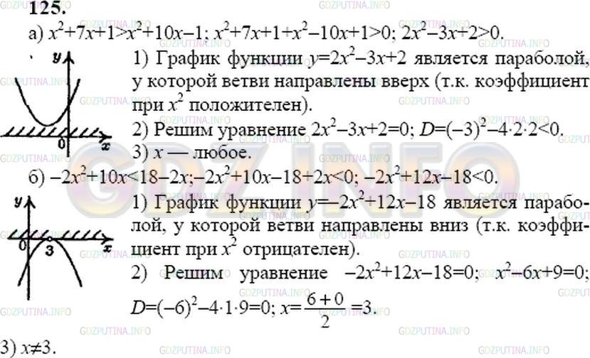 Решение 2: Номер задания №317 — ГДЗ по Алгебре 9 класс: Макарычев Ю.Н. | Докажите, что:<br />а) хˆ2 + 7х + 1 > -хˆ2 + 10х - 1 при любом х;<br />б) -2х