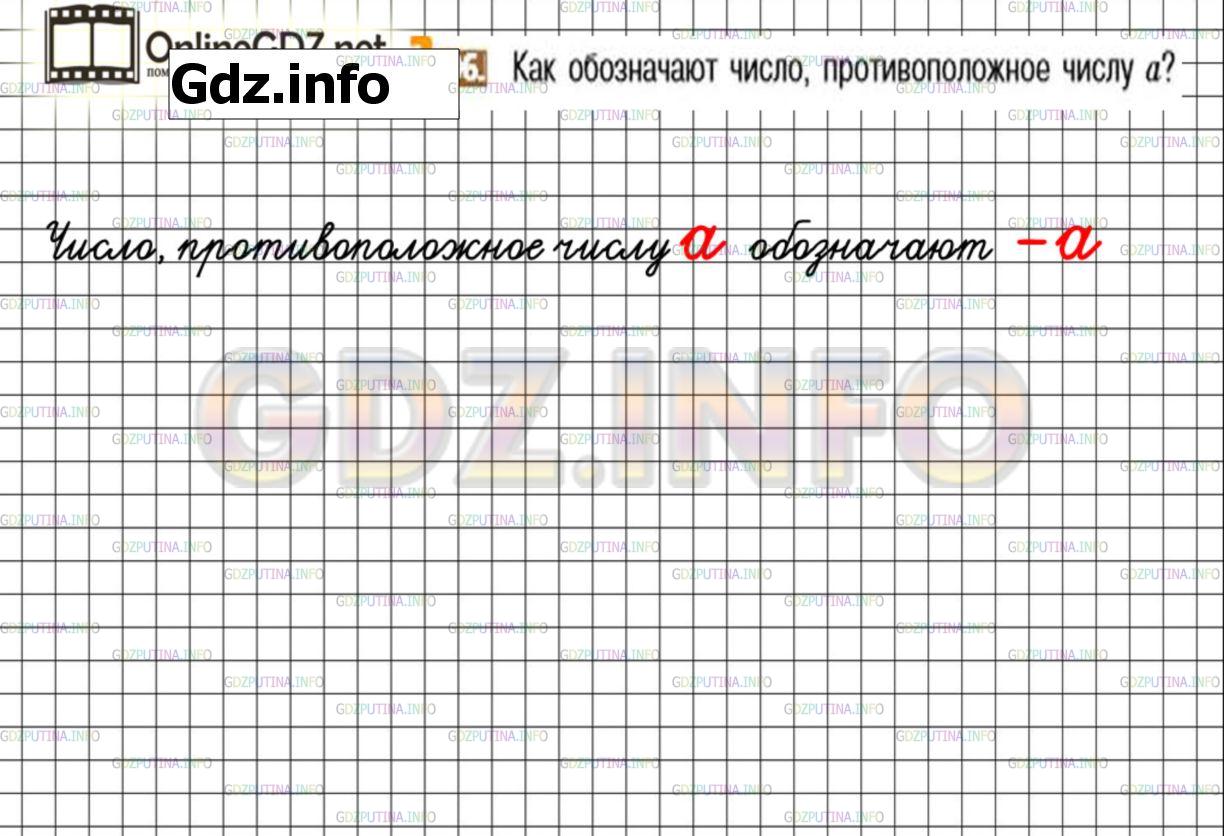 Решение 3: Номер №996 — ГДЗ по Математике 6 класс: Никольский С.М. | Как обозначают число, противоположное числу a?