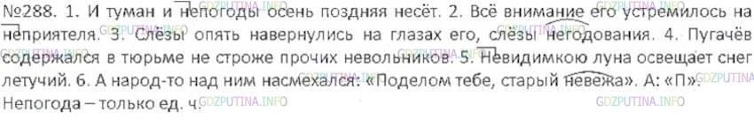 Решение 3: Номер №288 — ГДЗ по Русскому языку 6 класс: Ладыженская Т.А. | Спишите, обозначая изучаемую орфограмму. • В каком числе употребляется сейчас вы