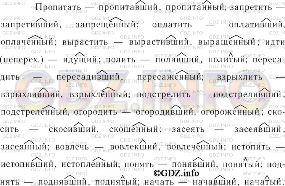 Решение 3: Номер №132 — ГДЗ по Русскому языку 7 класс: Ладыженская Т.А. | От данных глаголов образуйте и запишите действительные и страдательные причастия