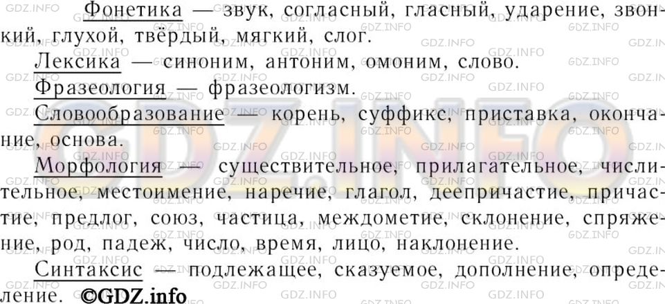 Решение 3: Номер №466 — ГДЗ по Русскому языку 7 класс: Ладыженская Т.А. | Рассмотрите таблицу «Разделы науки о языке». Заполните её соответствующими терми