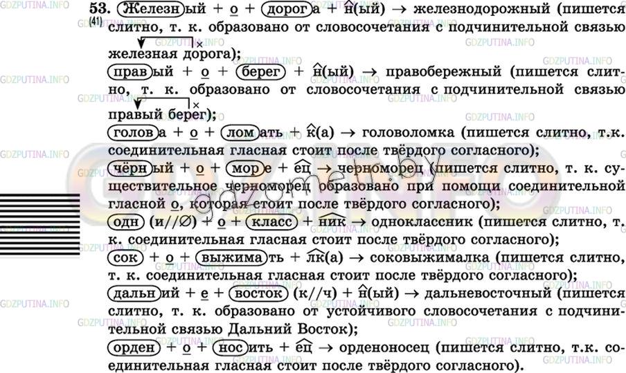Решение 3: Упражнение №54 — ГДЗ по Русскому языку 7 класс: Разумовская М.М. | 
