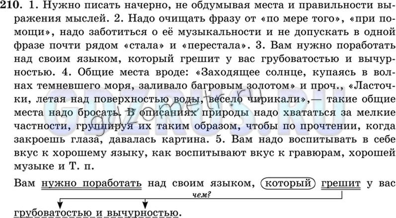 Решение 3: Номер №210 — ГДЗ по Русскому языку 8 класс: Ладыженская Т.А. | Прочитайте отрывки из писем А. П. Чехова-редактора. Укажите безличные предложени