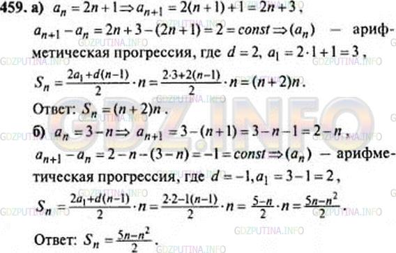 Решение 3: Номер задания №698 — ГДЗ по Алгебре 9 класс: Макарычев Ю.Н. | Запишите формулу суммы первых n членов последовательности (an), если:<br />а) an