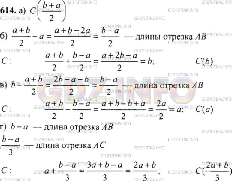 Решение 4: Номер №613 — ГДЗ по Математике 6 класс: Никольский С.М. | На координатной оси точки с координатами: 0, a, b.<br />С помощью циркуля постро