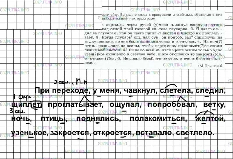 Решение 4: Номер №33 — ГДЗ по Русскому языку 7 класс: Ладыженская Т.А. | Прочитайте. Выпишите слова с пропусками и скобками, обозначая в них условия выбо