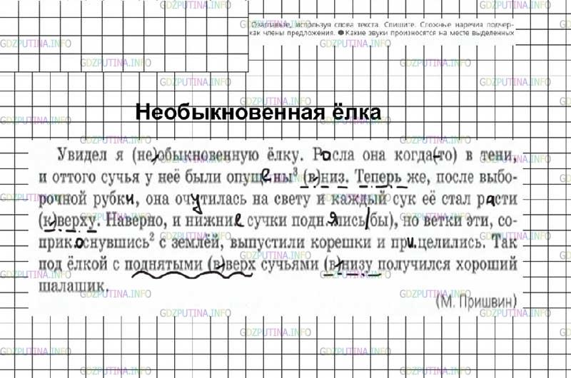 Решение 4: Номер №296 — ГДЗ по Русскому языку 7 класс: Ладыженская Т.А. | Озаглавьте, используя слова текста. Спишите. Сложные наречия подчеркните как чле