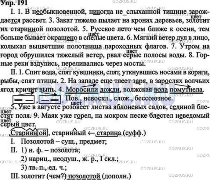 Решение 5: Номер №191 — ГДЗ по Русскому языку 9 класс: Ладыженская Т.А. | Выпишите, расставляя пропущенные знаки препинания, сначала простые предложения с