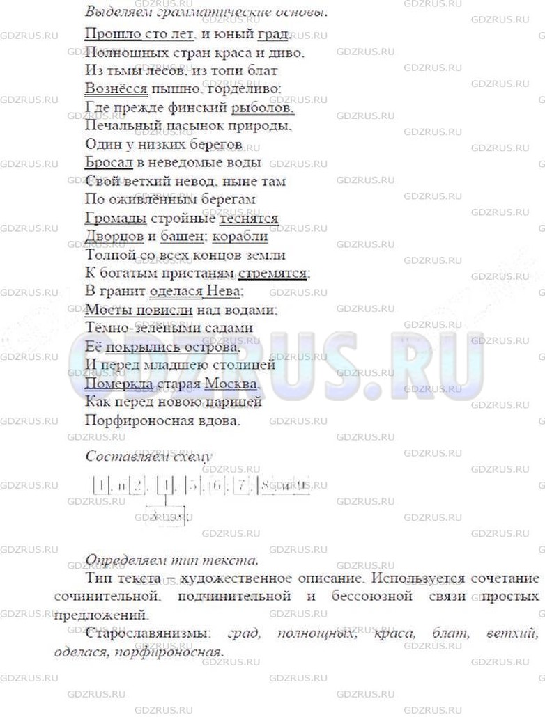 Решение 6: Номер №211 — ГДЗ по Русскому языку 9 класс: Ладыженская Т.А. | Спишите строфу из поэмы А. С. Пушкина «Медный всадник», расставляя пропущенные з